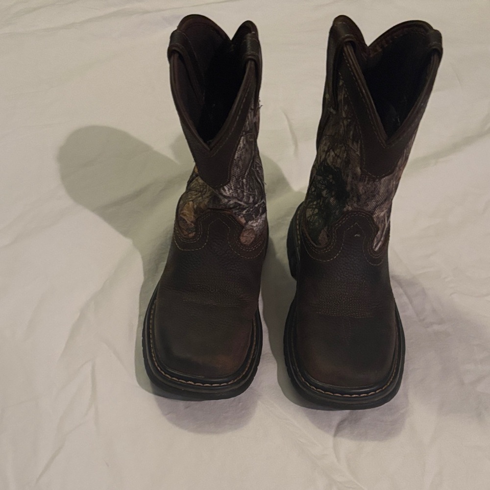 Rocky Kids Dark Brown Camouflage Boots